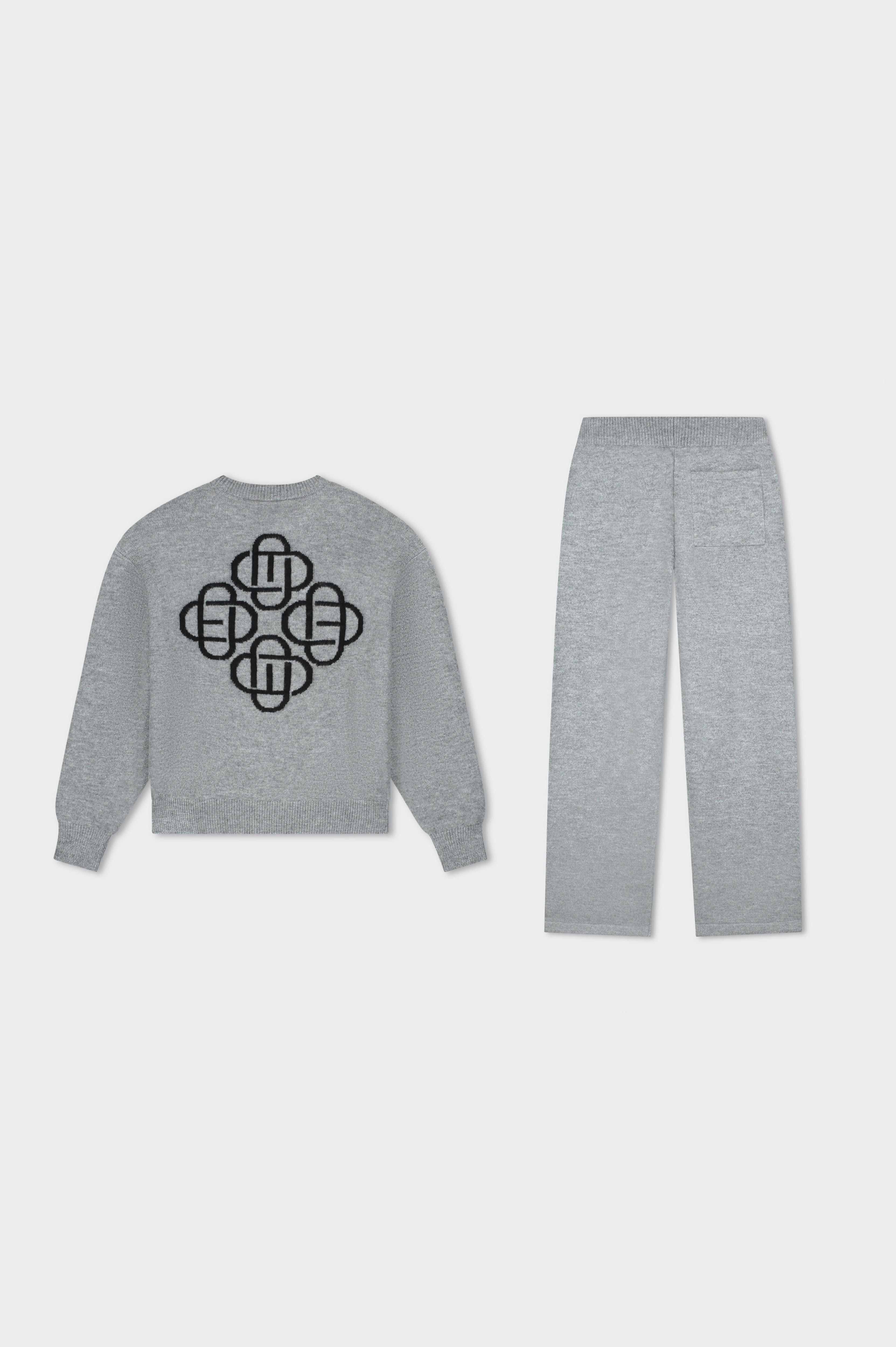 FLUFFY KNIT SET | GREY