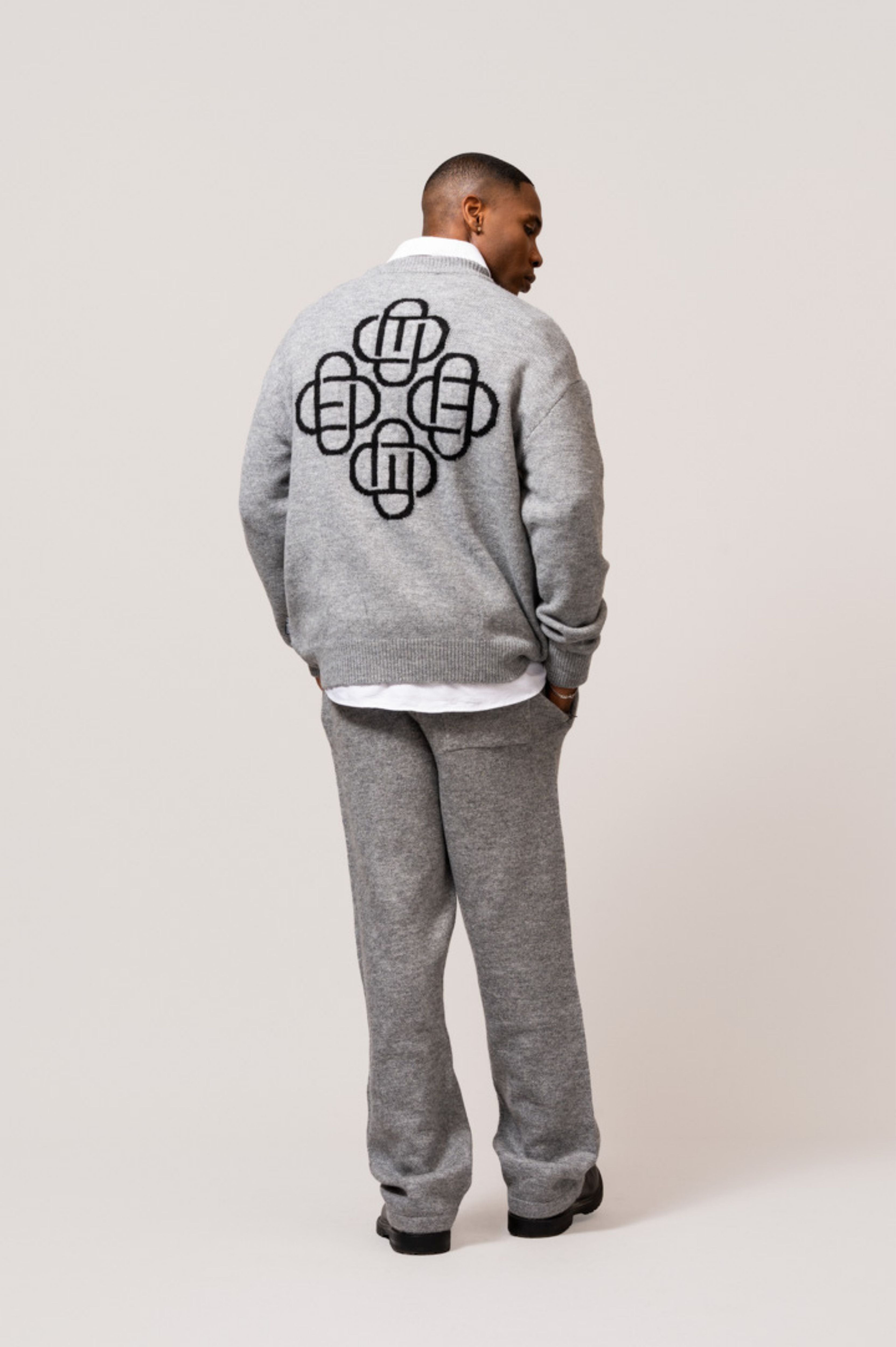 FLUFFY KNIT SET | GREY