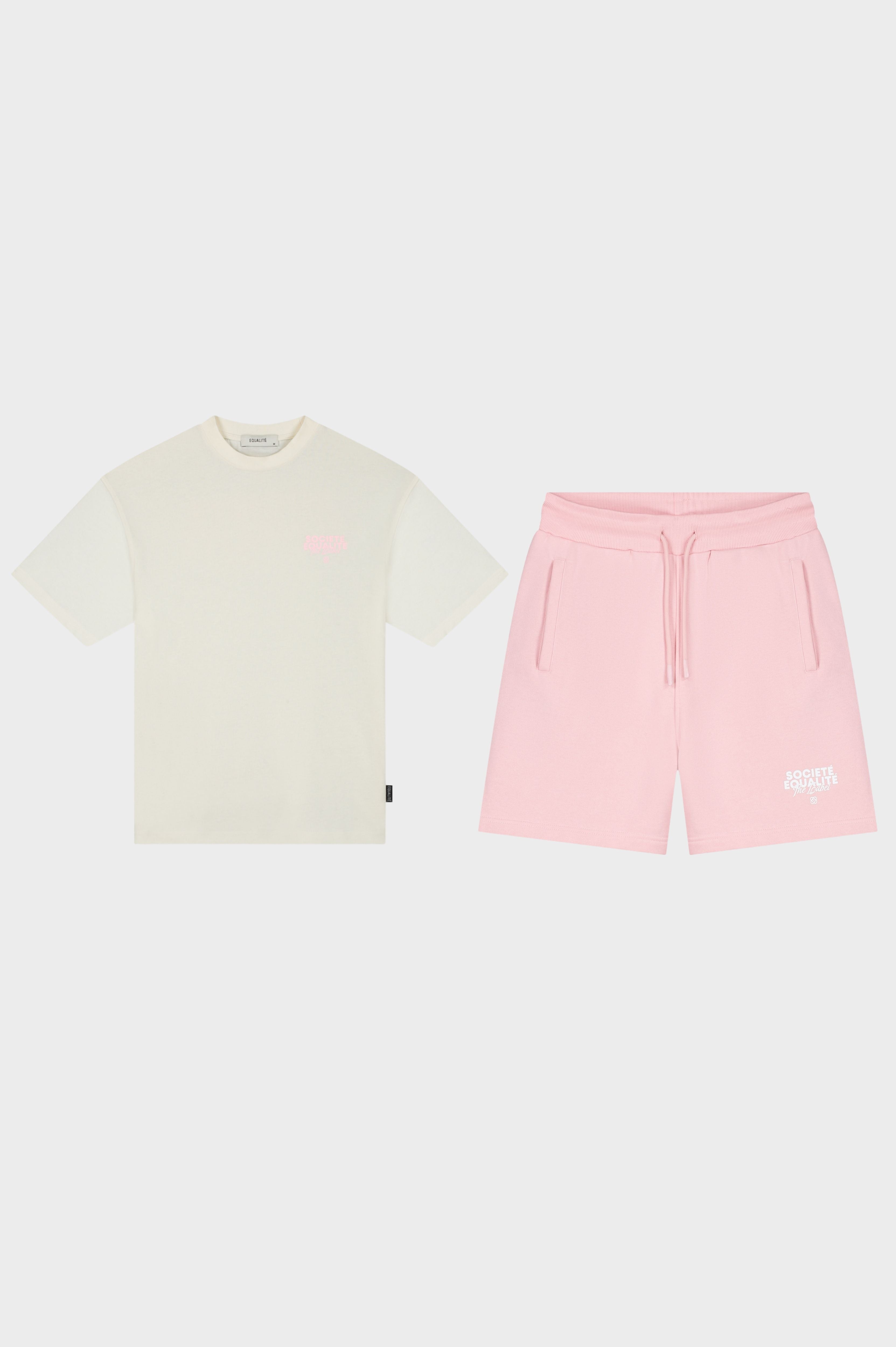 SOCIETÉ SUMMER SET | PINK & OFF-WHITE