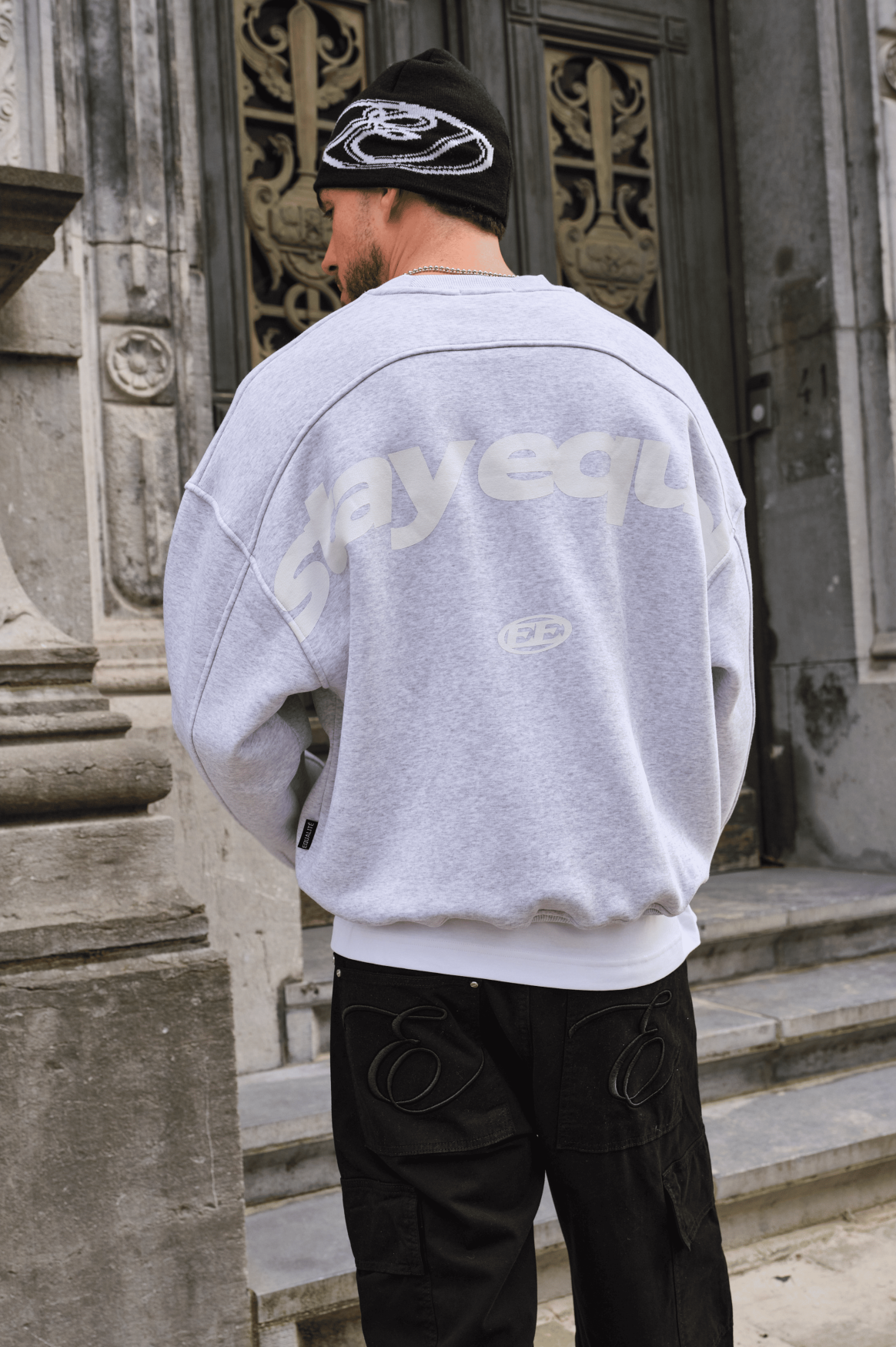 STAY EQUAL OVERSIZED SWEATER  | MELANGE GREY