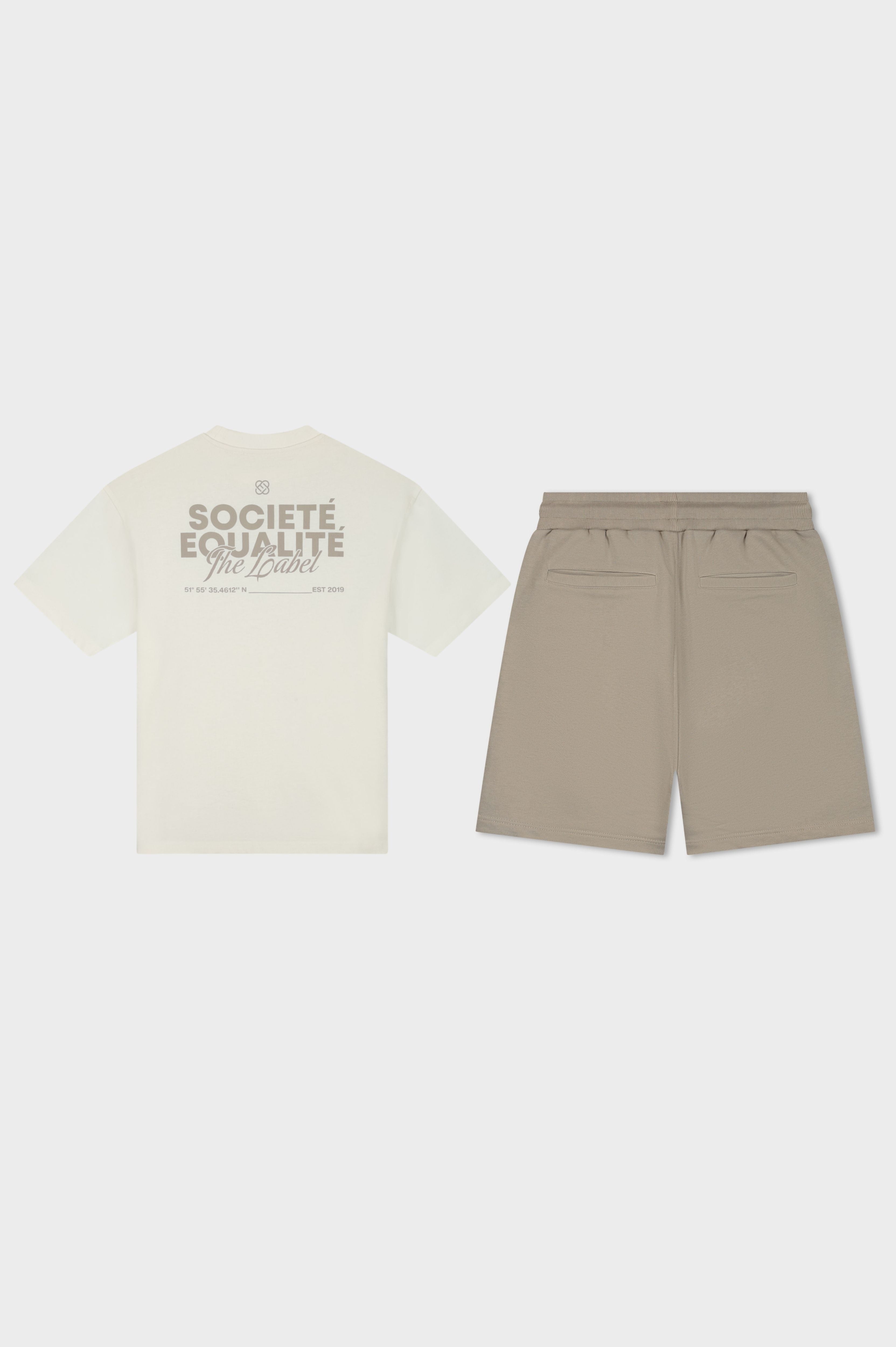SOCIETÉ SUMMER SET | TAUPE & OFF-WHITE