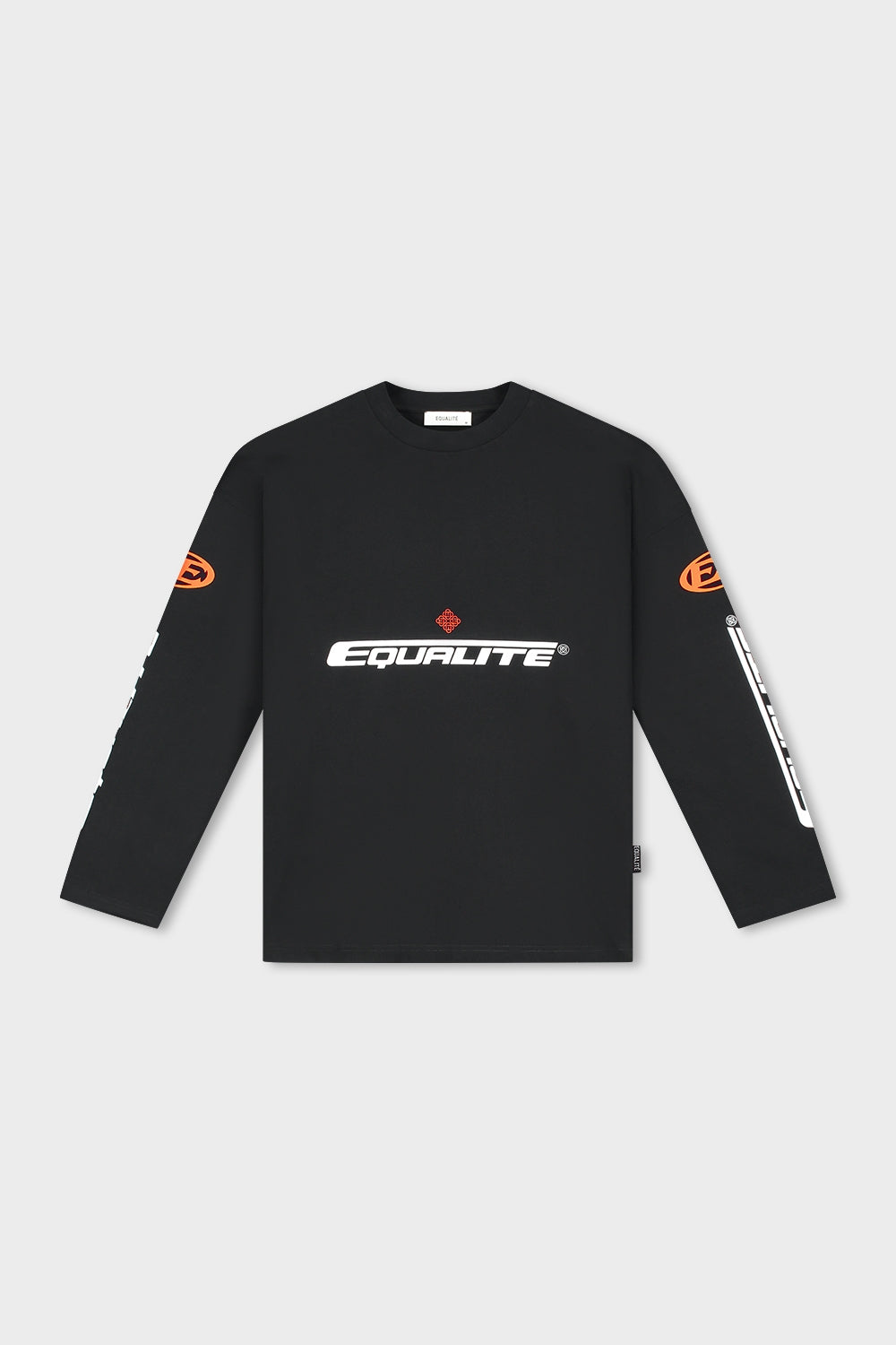 ADRENALINE LONGSLEEVE TEE | BLACK & ORANGE