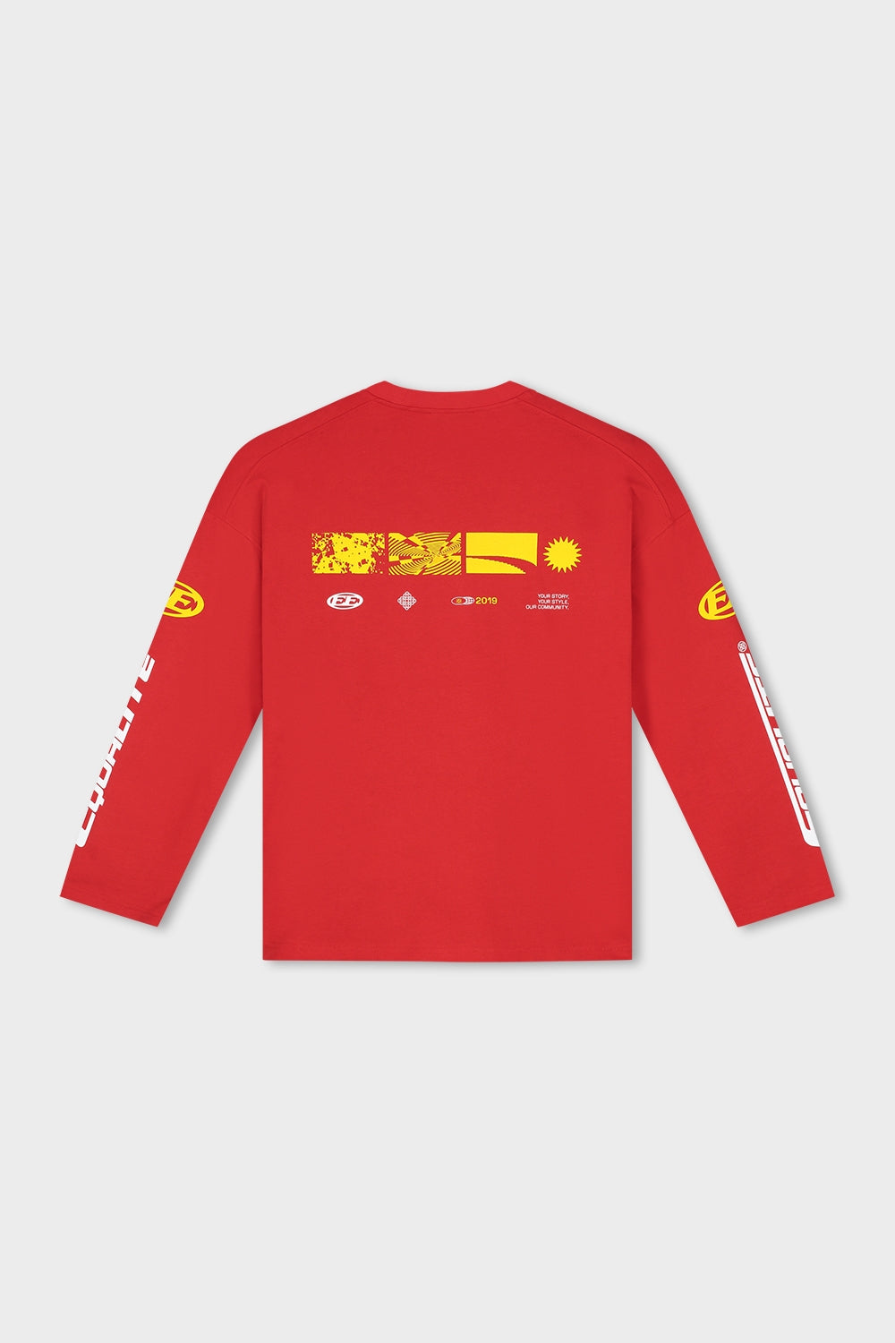 ADRENALINE LONGSLEEVE TEE | RED & YELLOW