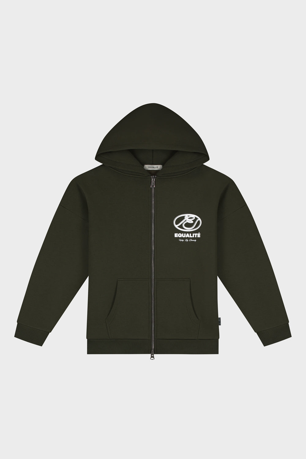 ARID OVERSIZED FULL ZIP HOODIE | ARMY