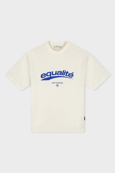 AXEL OVERSIZED TEE | OFF-WHITE & BLUE - Equalité
