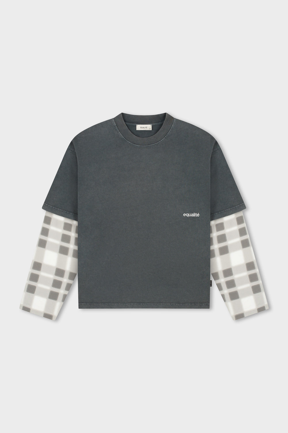 BENNI DOUBLE LAYER LONGSLEEVE TEE | WASHED GREY