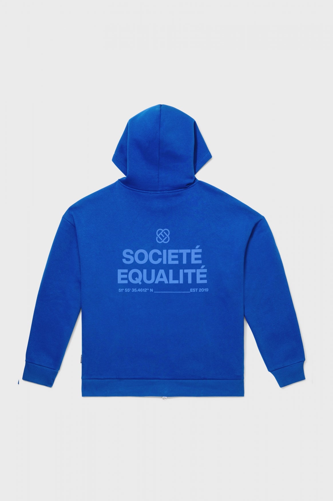 SOCIETÉ FULL ZIP HOODIE | BLUE & BLUE