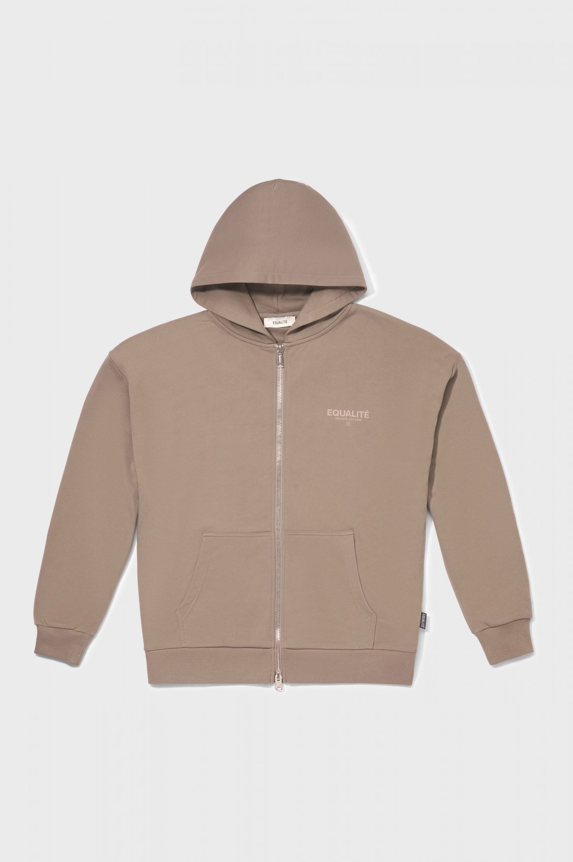 SOCIETÉ FULL ZIP HOODIE | TAUPE & TAUPE