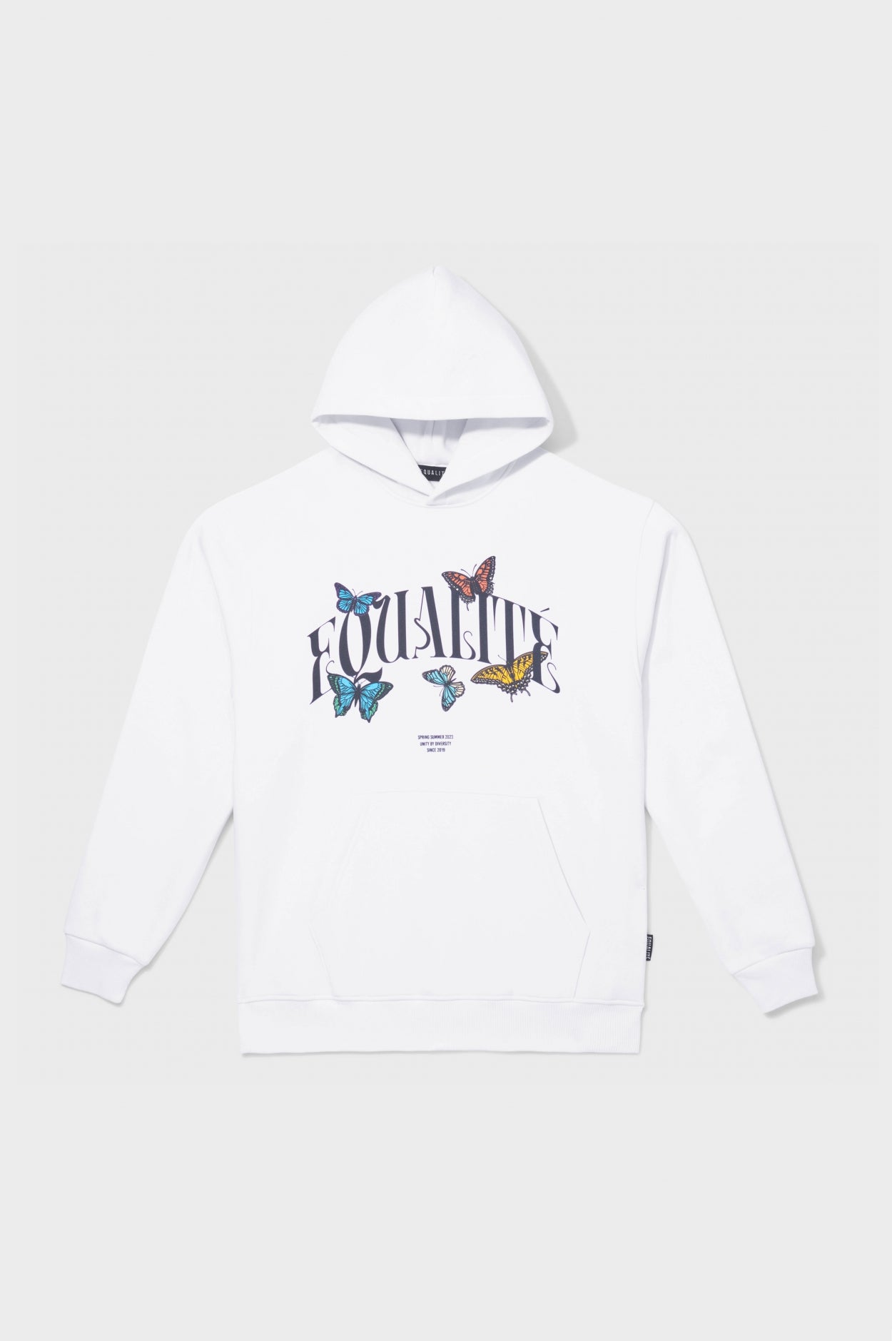 BUTTERFLY OVERSIZED HOODIE | WHITE