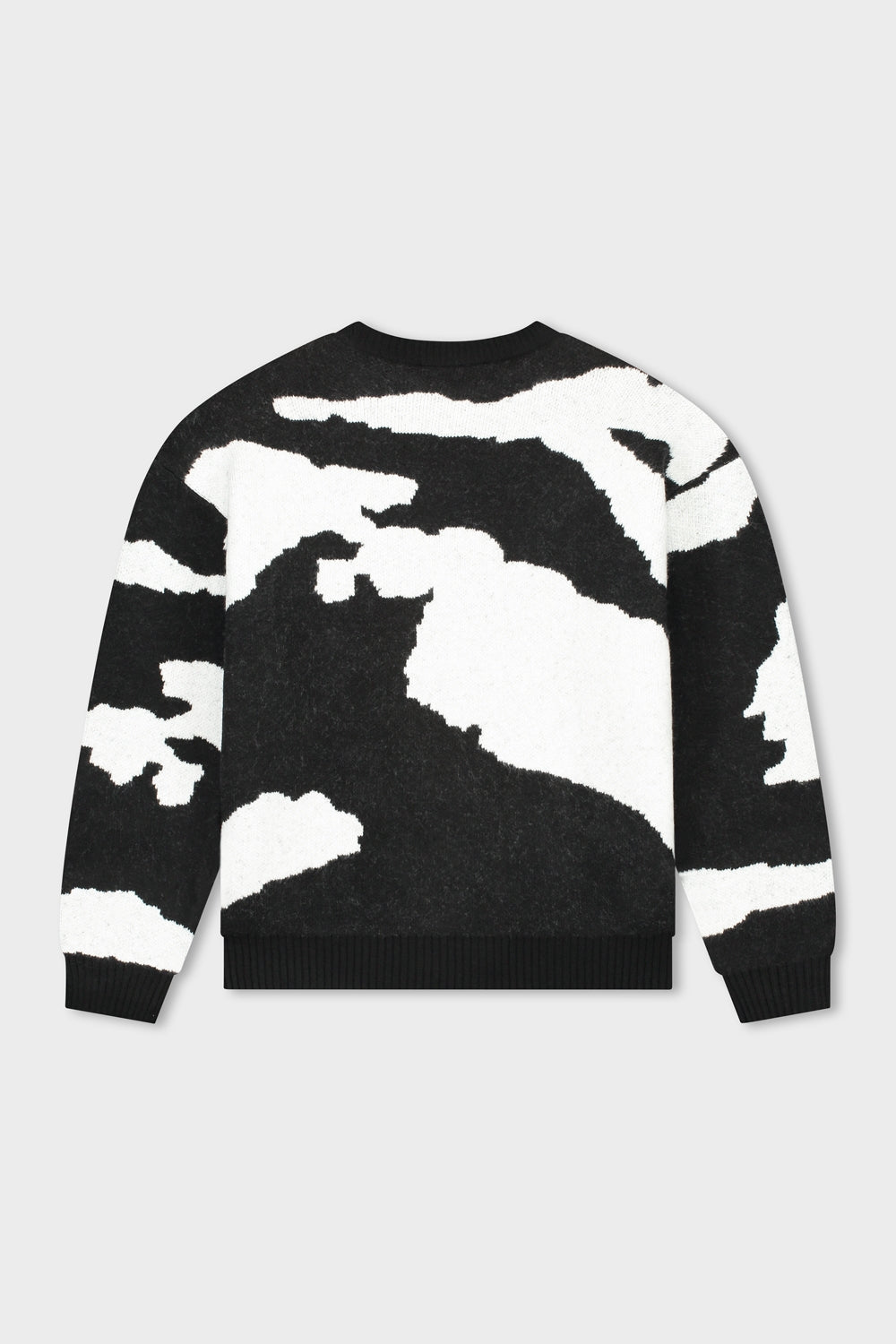 CAMO KNIT SWEATER | BLACK & OFF-WHITE