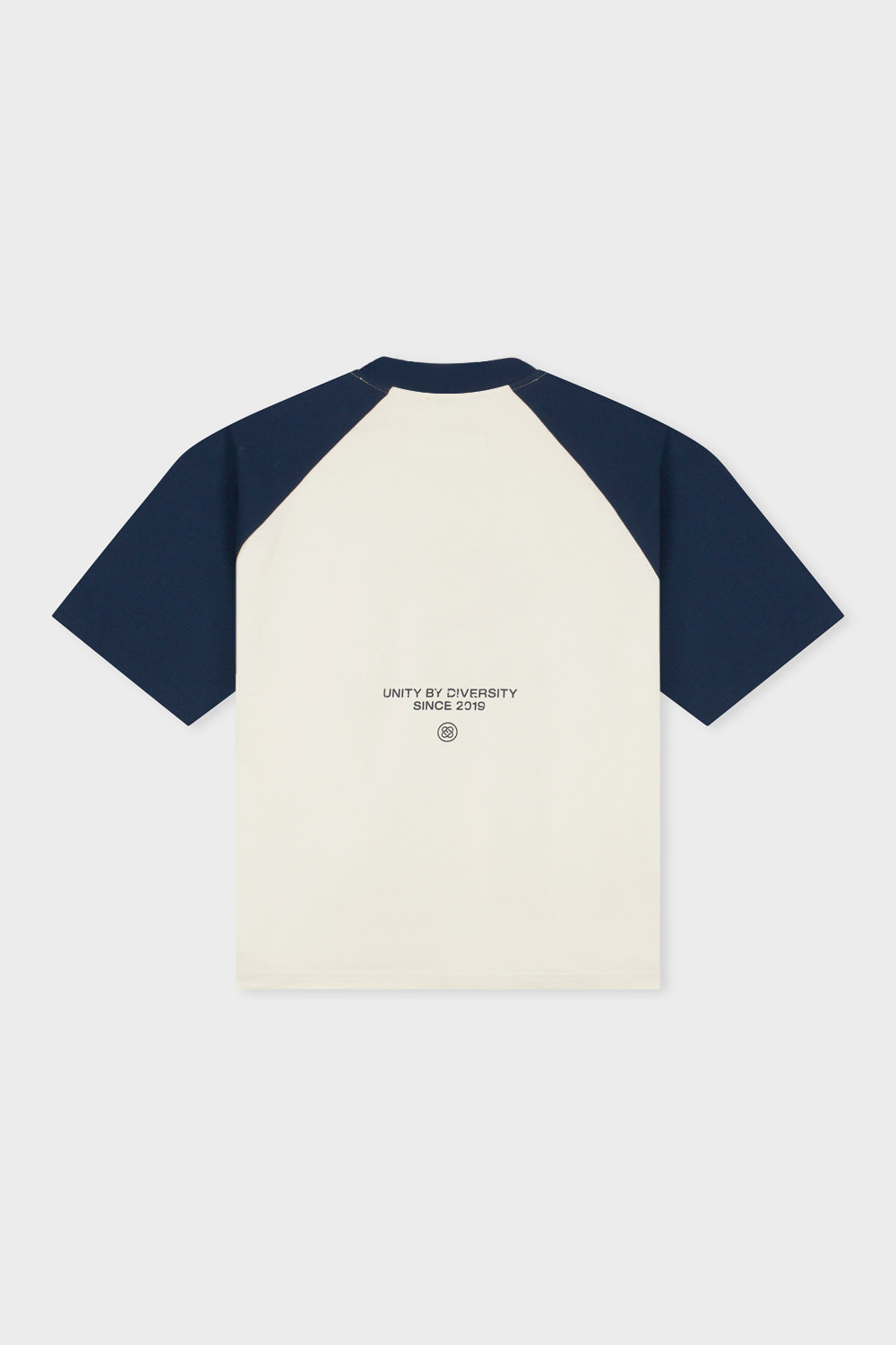 ELAN BOXY TEE | NAVY & OFF-WHITE