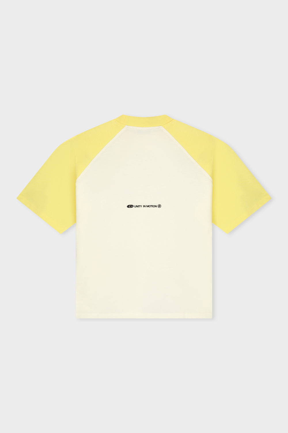 CELESTE RAGLAN BOXY TEE | MELANGE GREY & SOFT YELLOW