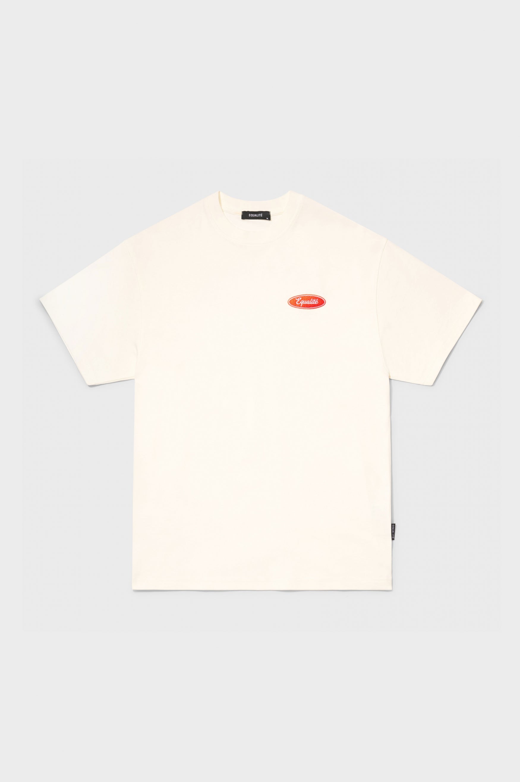 Off white split top logo tee