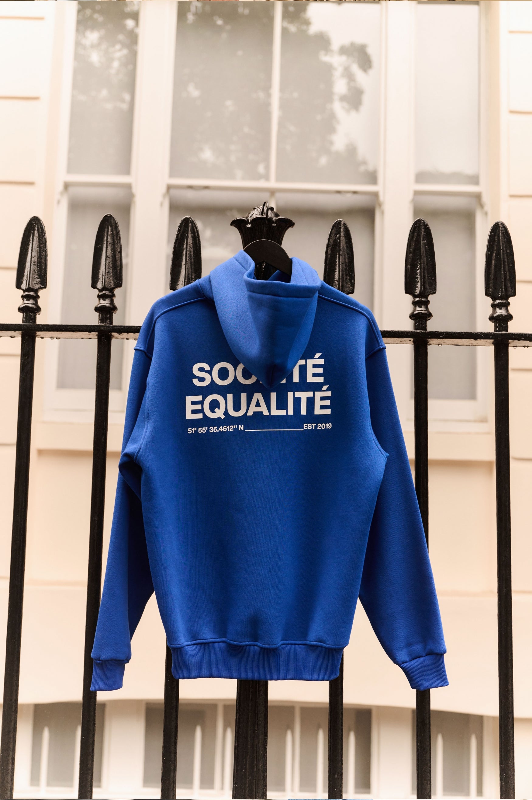 SOCIETÉ OVERSIZED FULL ZIP HOODIE | BLUE