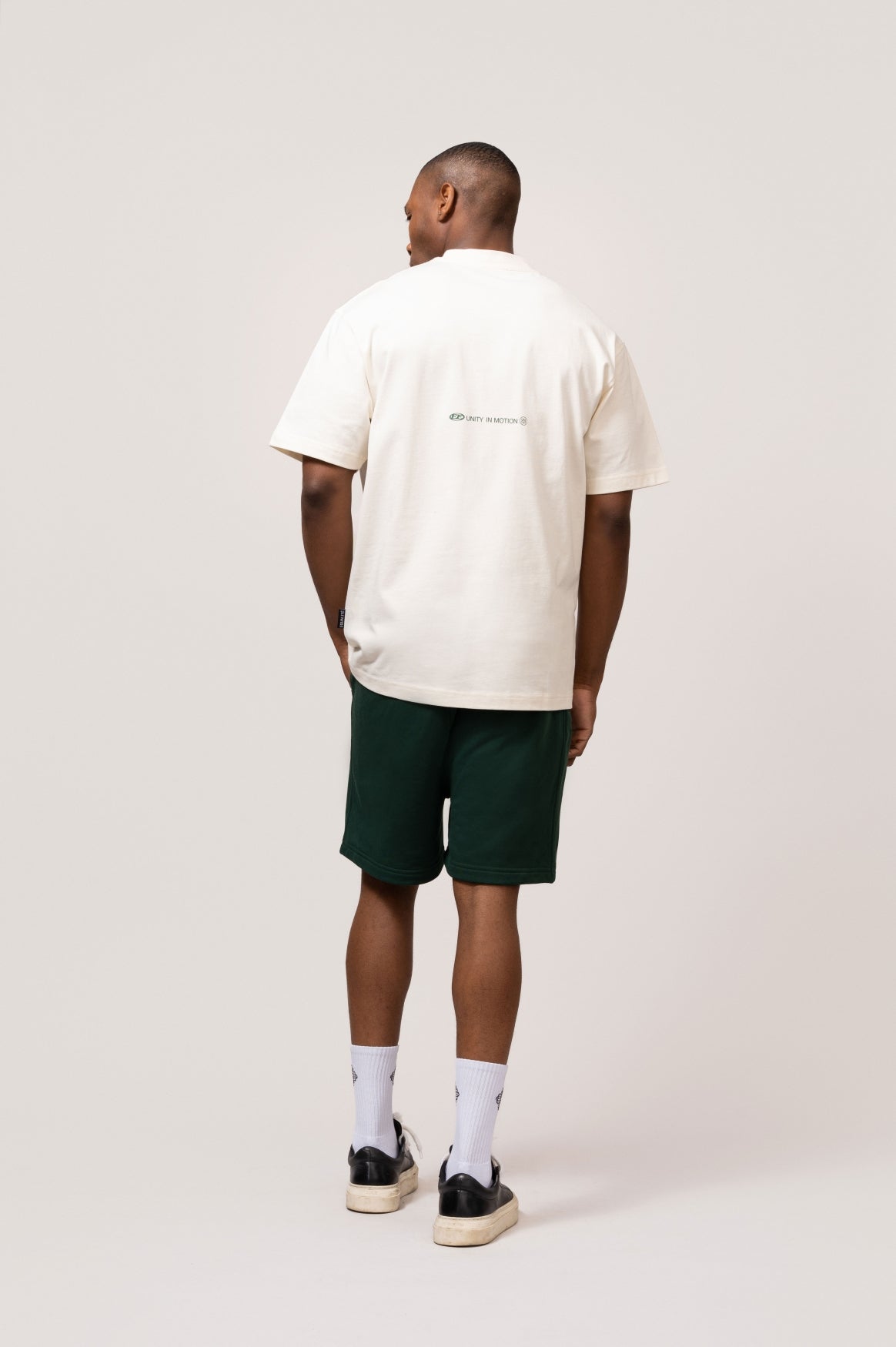 CELESTE OVERSIZED TEE | OFF-WHITE & GREEN