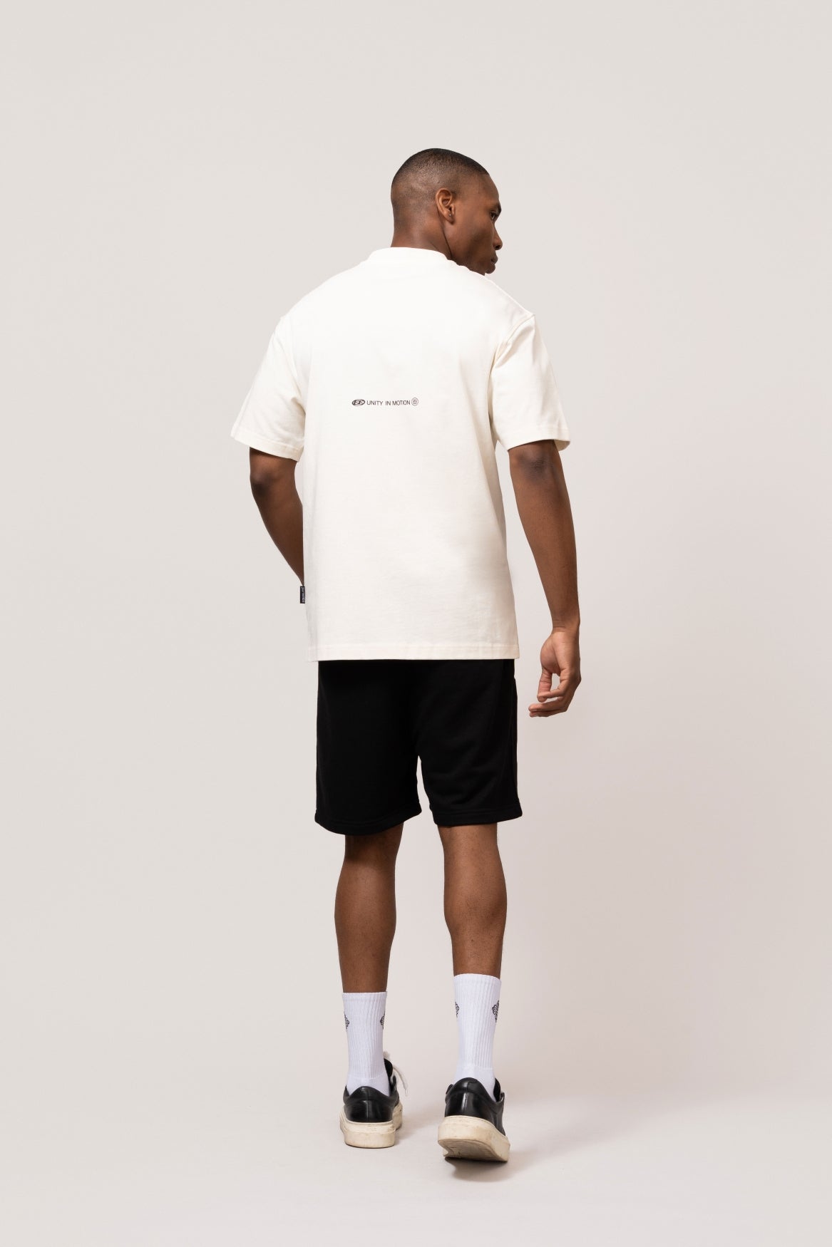 CELESTE OVERSIZED TEE | OFF-WHITE & BLACK