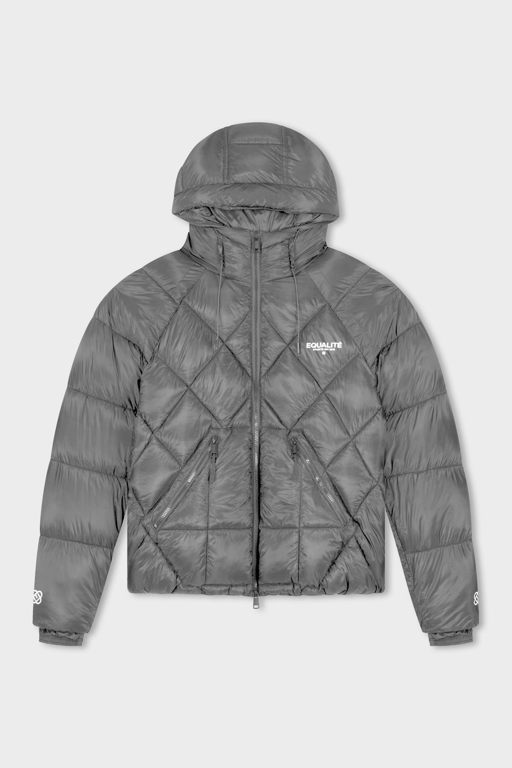 DIAMOND PUFFER JACKET | GREY