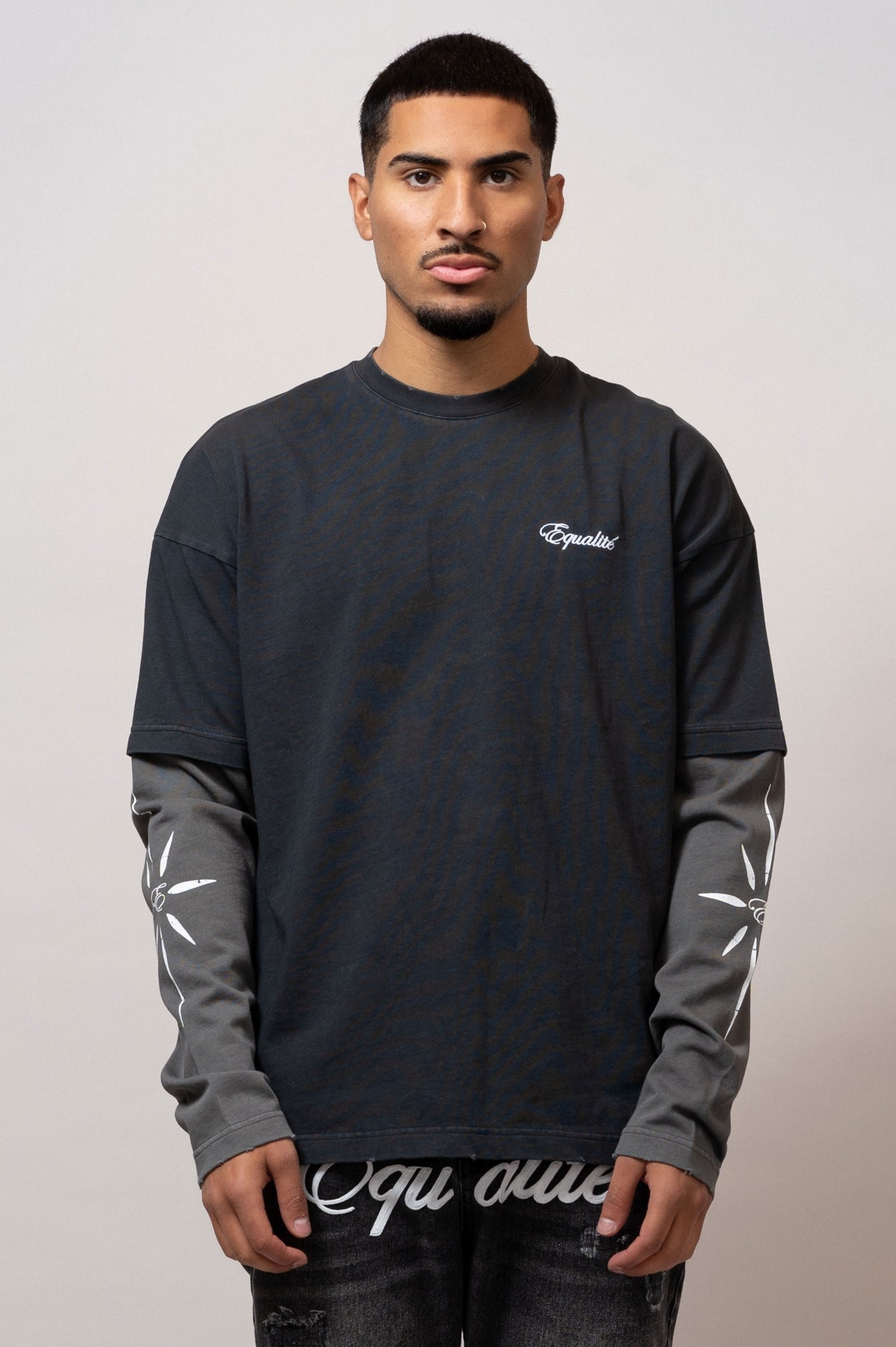 DREAMERS ONLY LONGSLEEVE TEE | BLACK