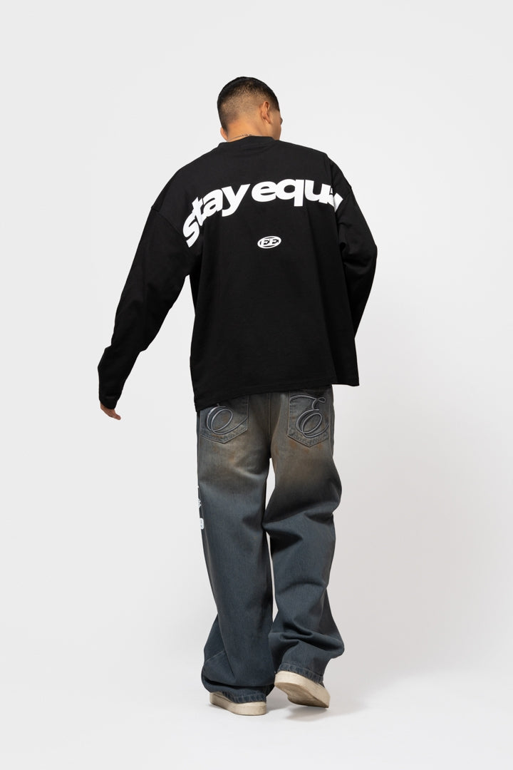 STAY EQUAL LONGSLEEVE TEE | BLACK