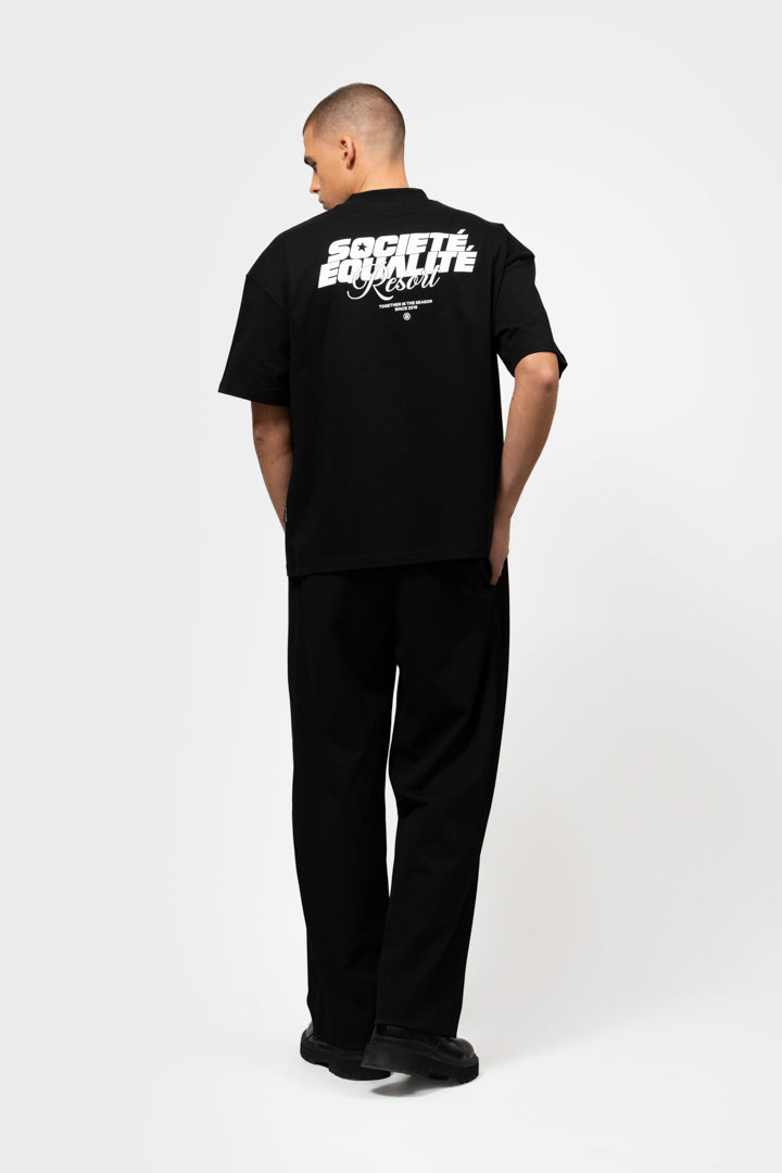 SOCIETÉ RESORT BOXY TEE | BLACK