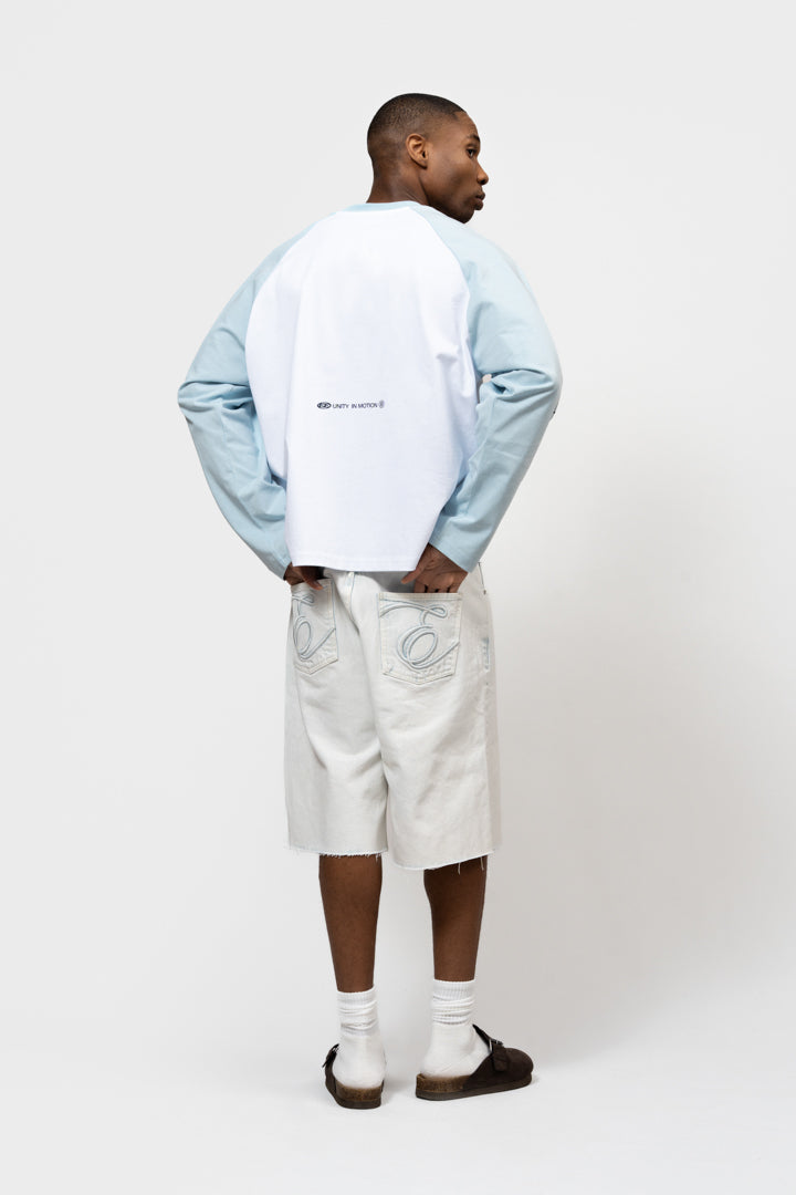 JULLIAN DENIM JORTS | SALT BLUE