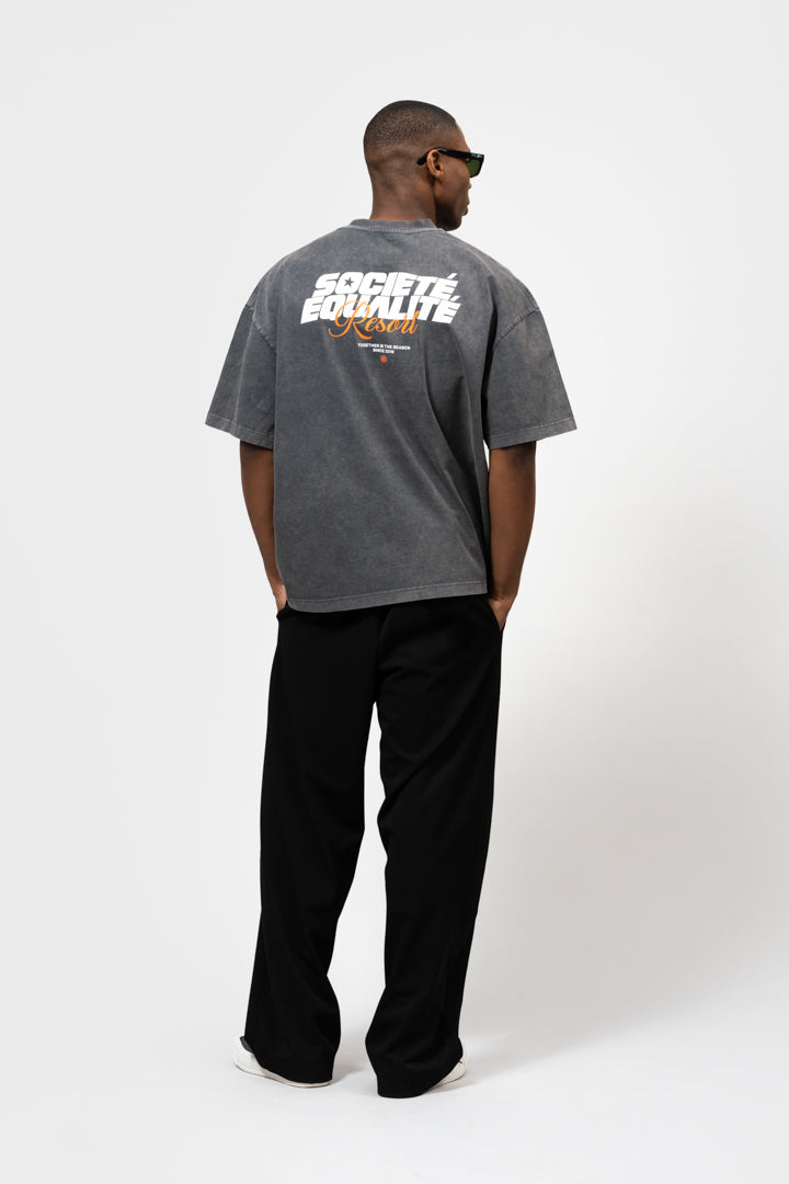 SOCIETÉ RESORT BOXY TEE | WASHED GREY