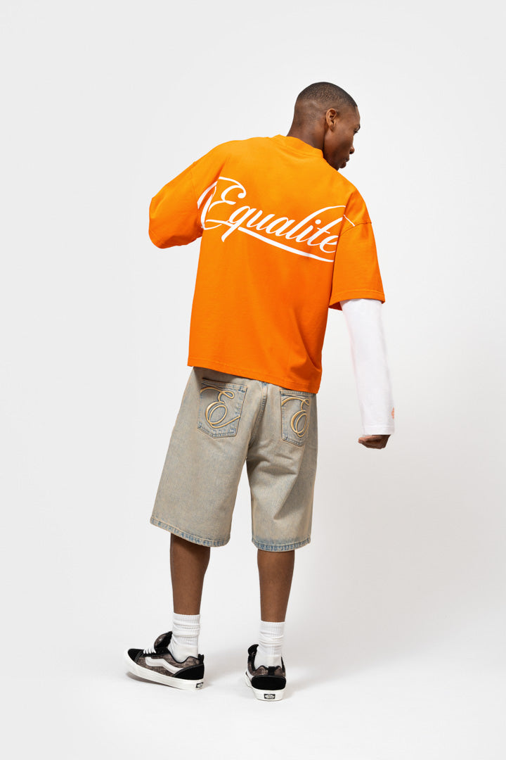 NICO DOUBLE LAYER LONGSLEEVE TEE | WASHED ORANGE