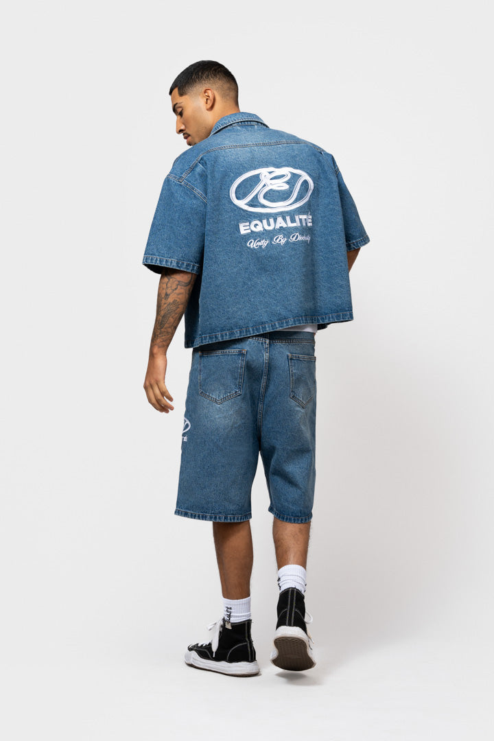 ARID BOXY DENIM JACKET | BLUE