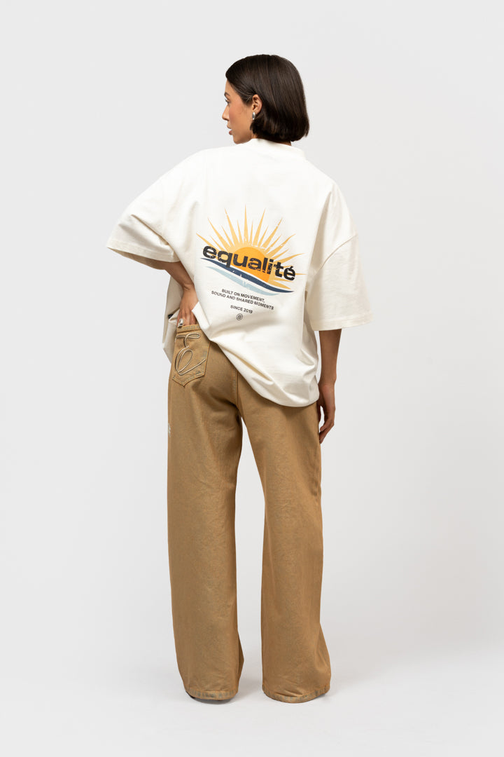 GOLDEN HOUR BOXY TEE | OFF-WHITE