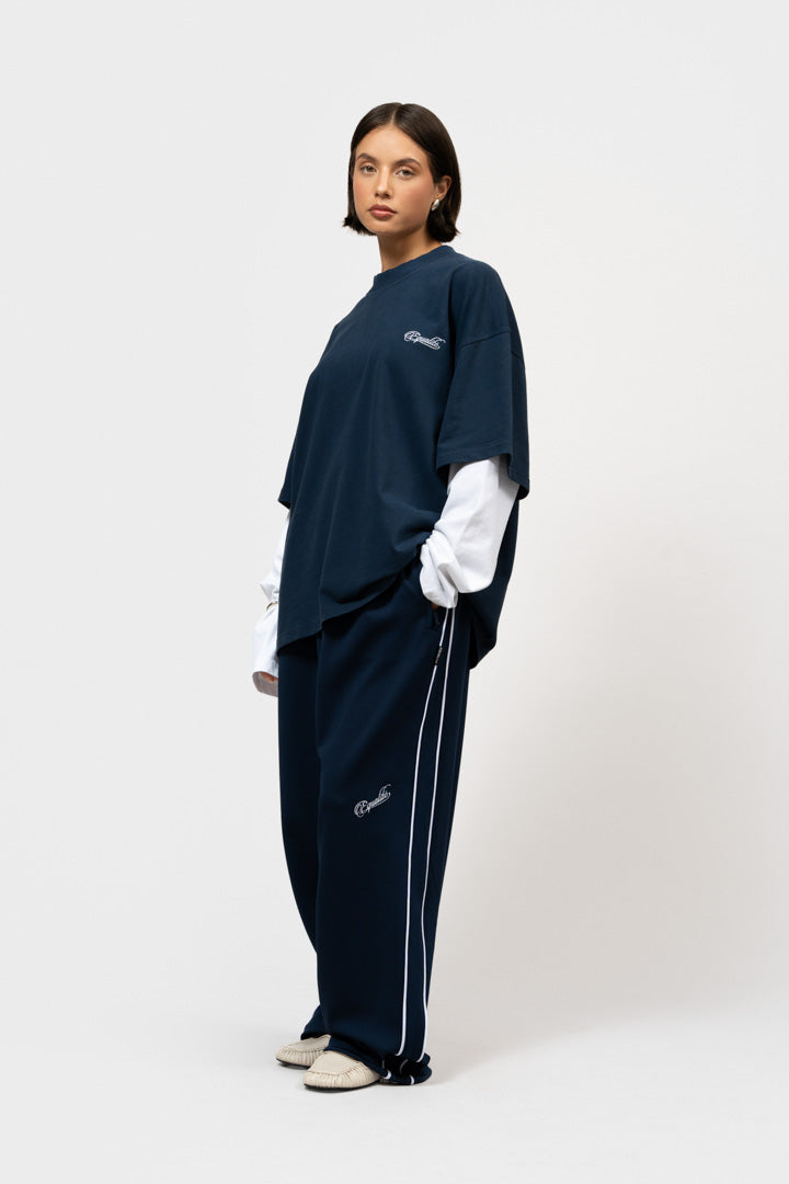 NICO DOUBLE LAYER LONGSLEEVE TEE | WASHED NAVY