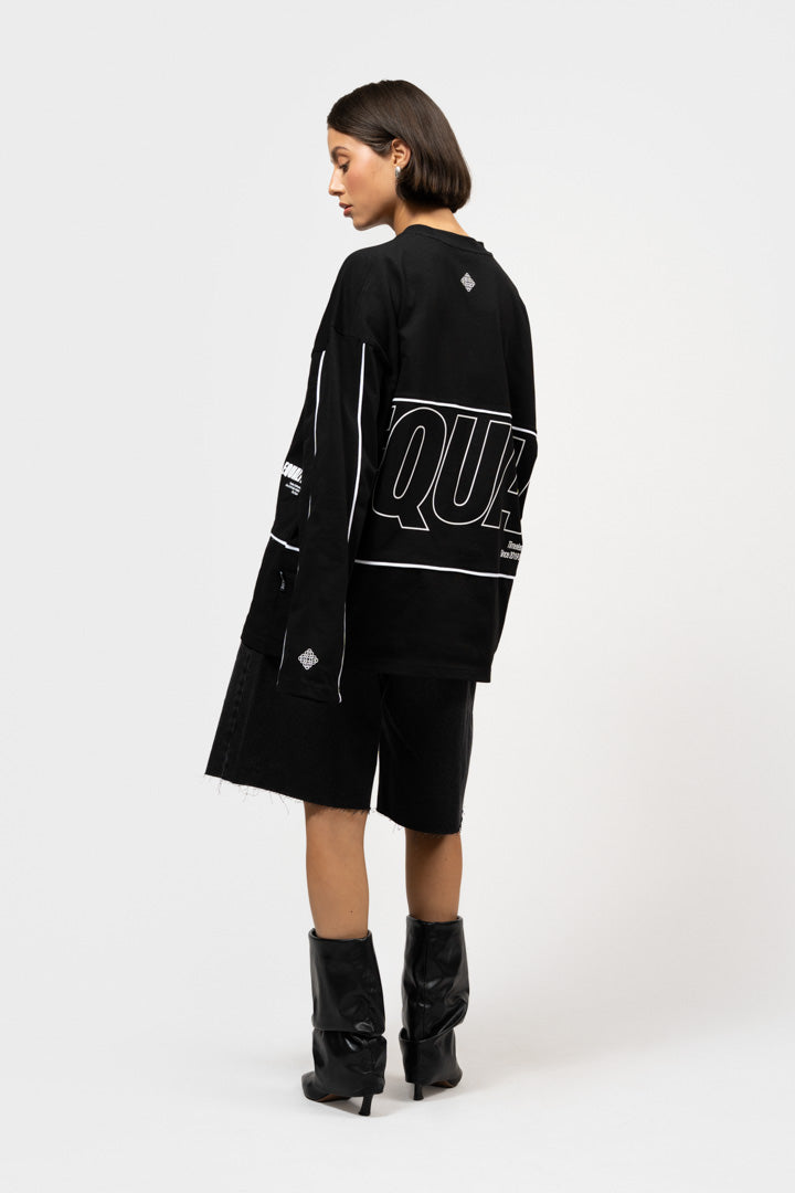 BRUNO LINE LONGLSEEVE TEE | BLACK