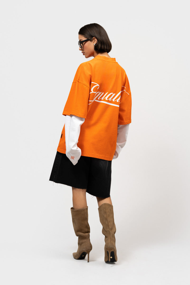NICO DOUBLE LAYER LONGSLEEVE TEE | WASHED ORANGE
