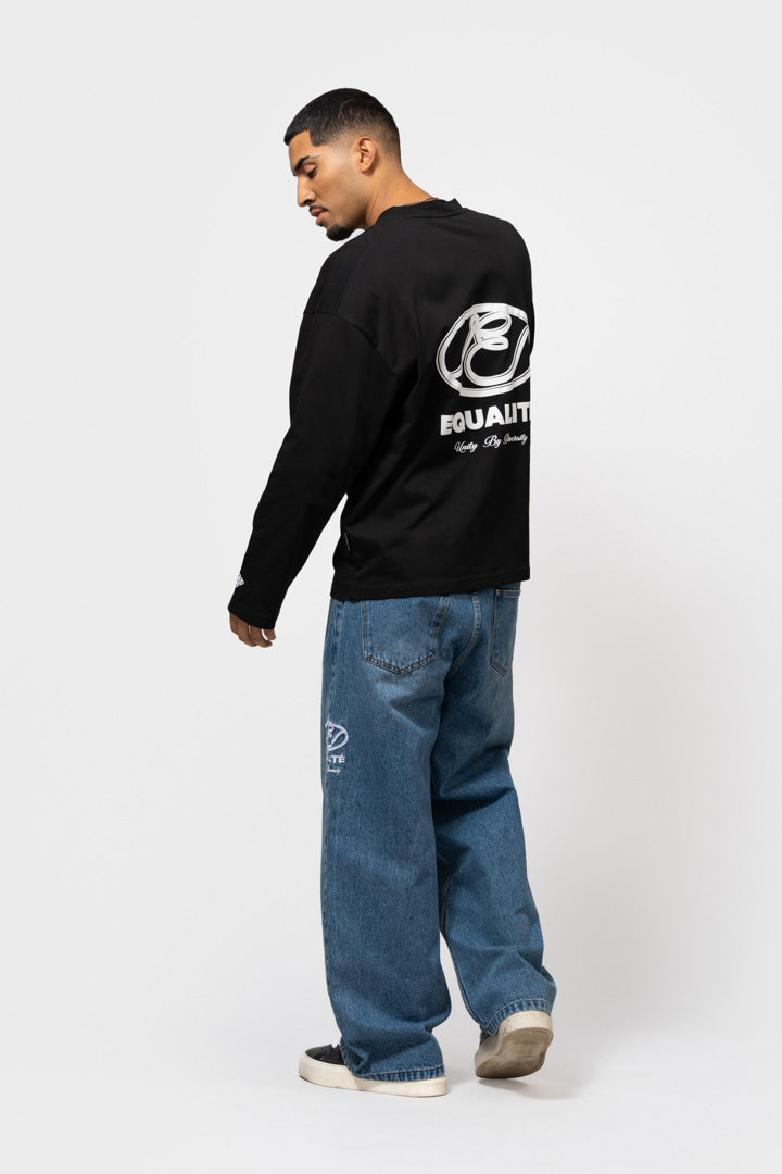 ARID OVERSIZED LONGSLEEVE TEE | BLACK