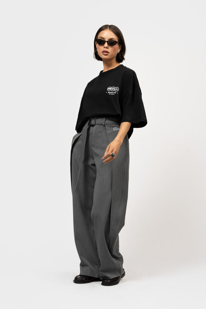 UNIVERSE BOXY TEE | BLACK