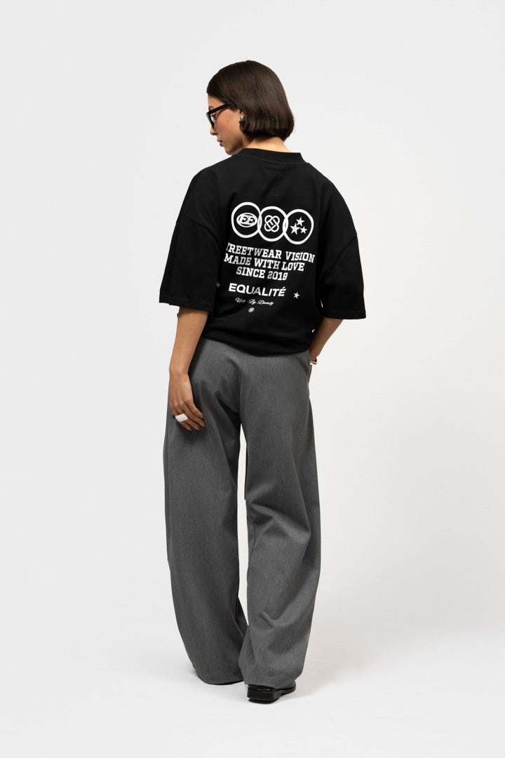 UNIVERSE BOXY TEE | BLACK