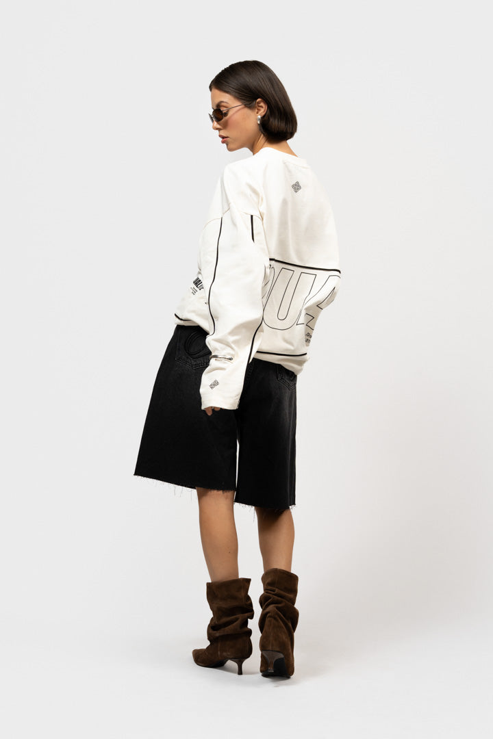 BRUNO LINE LONGLSEEVE TEE | OFF-WHITE