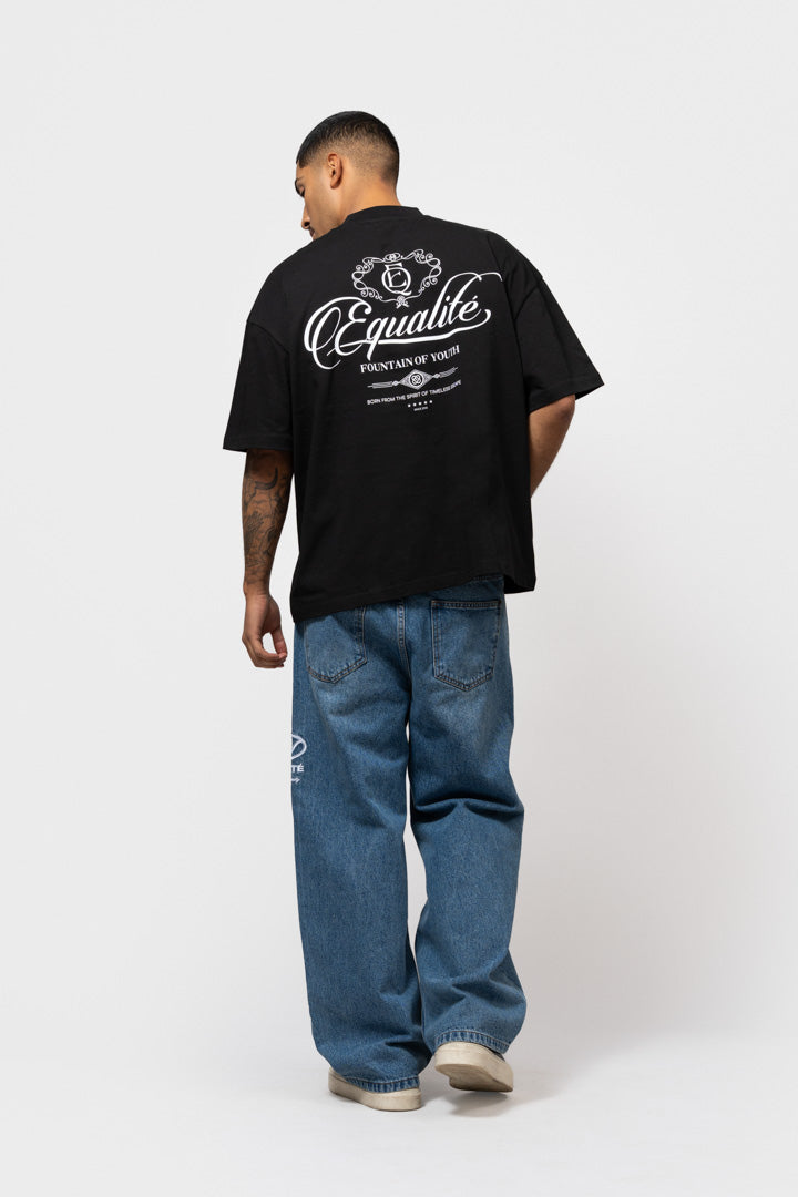 YUKI BOXY TEE 2.0 | BLACK