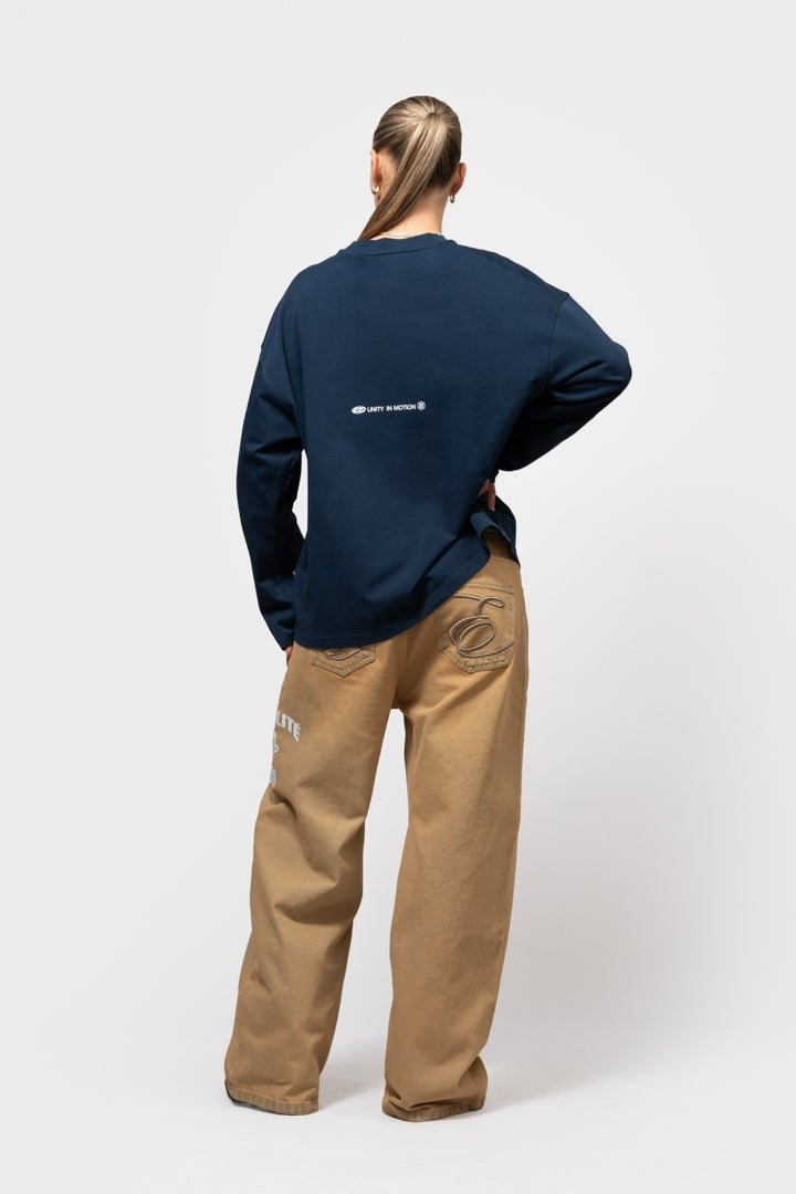 FEM BAGGY JEANS | SAND