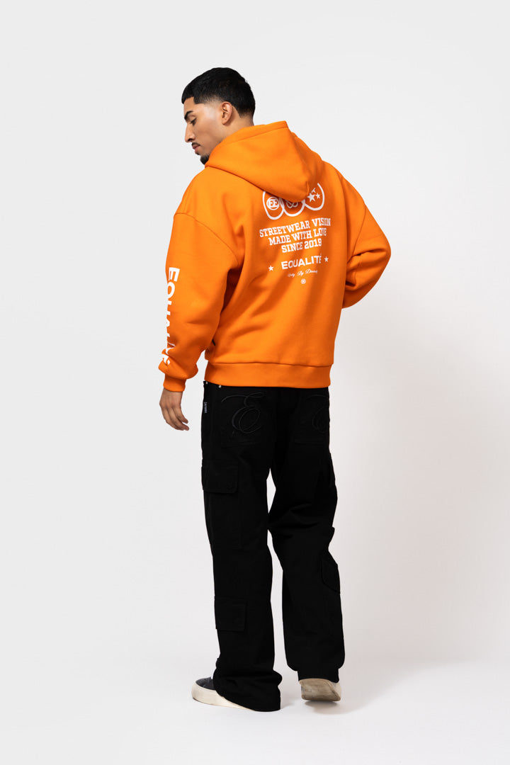 UNIVERSE FULL ZIP HOODIE | ORANGE