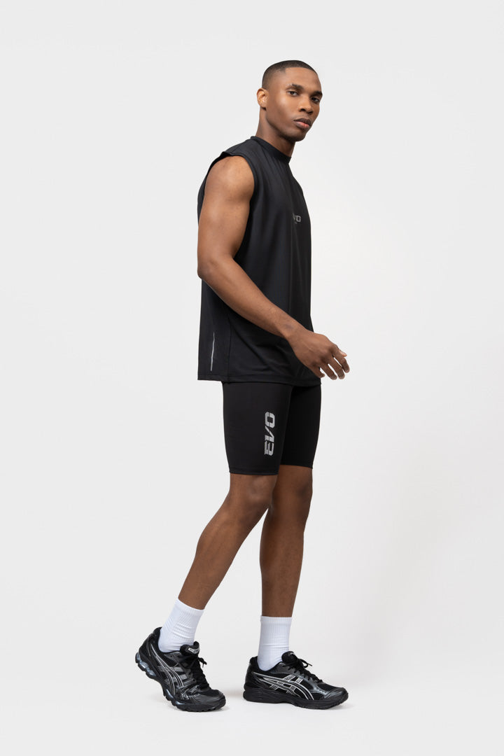 EVO HALF TIGHT SHORTS 2.0 | BLACK