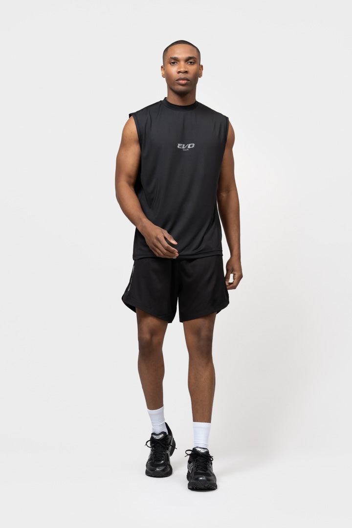 EVO OVERSIZED TANK TOP | BLACK