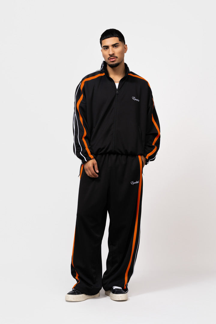 TRACK PANTS | BLACK & ORANGE