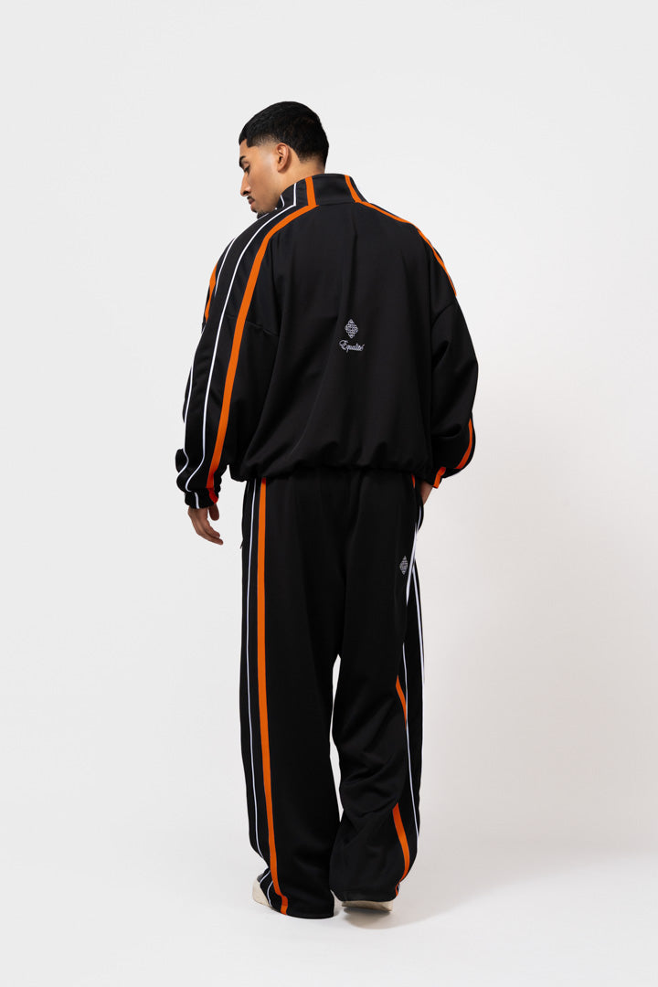 TRACK PANTS | BLACK & ORANGE