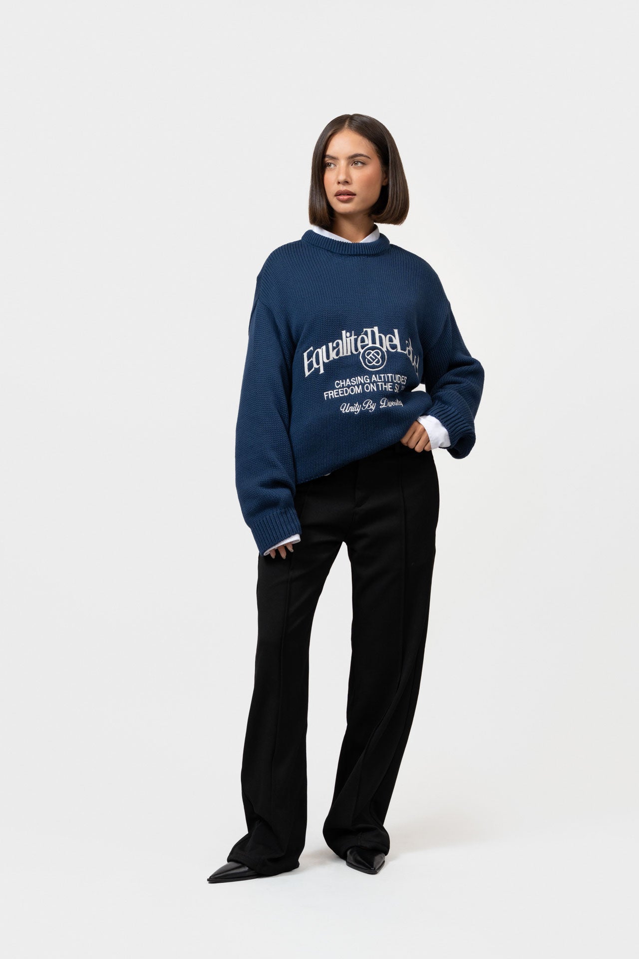 JULES KNIT SWEATER | NAVY