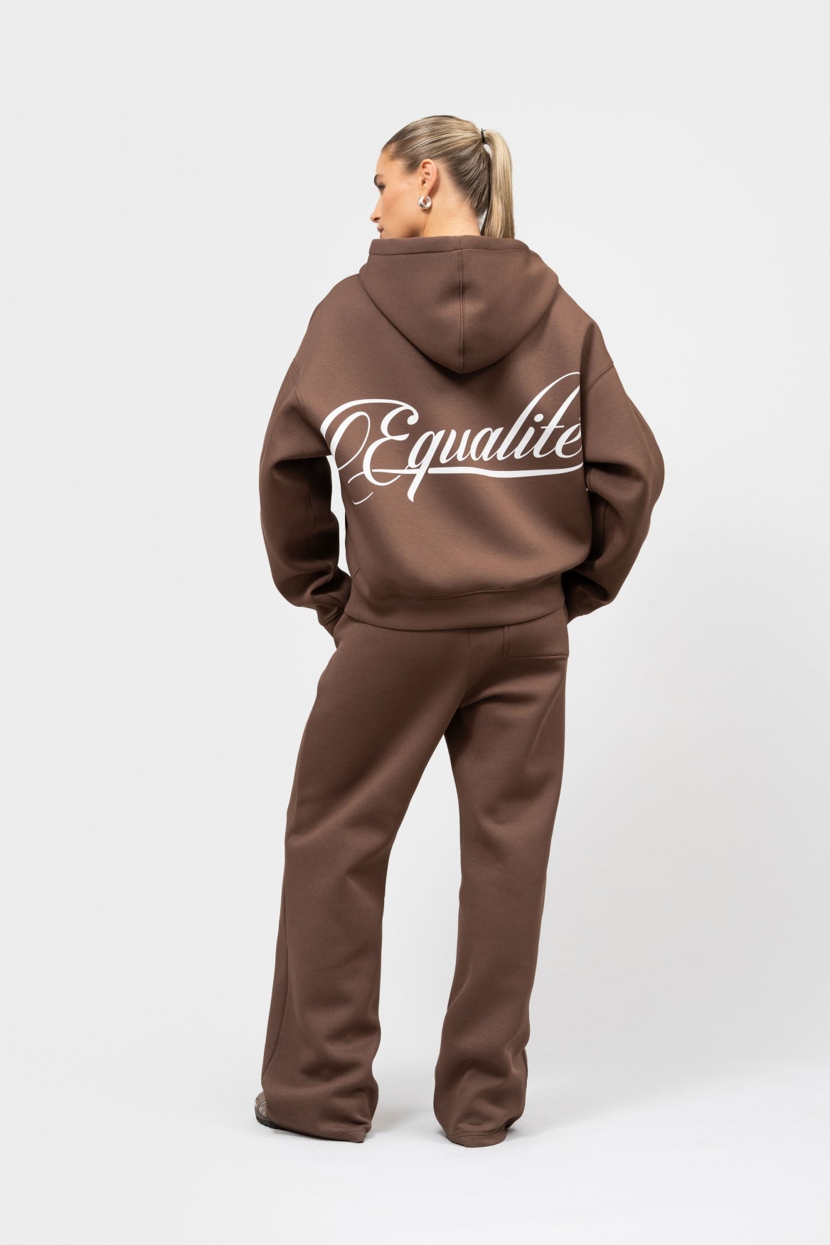 YUKI OVERSIZED SCUBA FULL ZIP HOODIE | TOBACCO