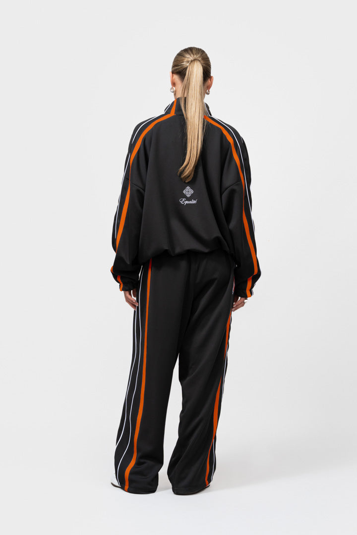 TRACK PANTS | BLACK & ORANGE