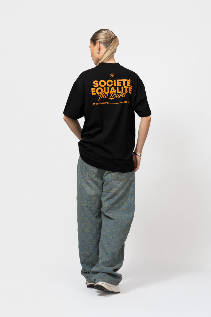 SOCIETE 2.0 OVERSIZED TEE | BLACK