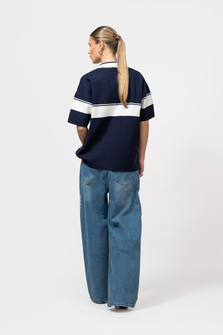 JADEN KNIT POLO | NAVY - Equalité