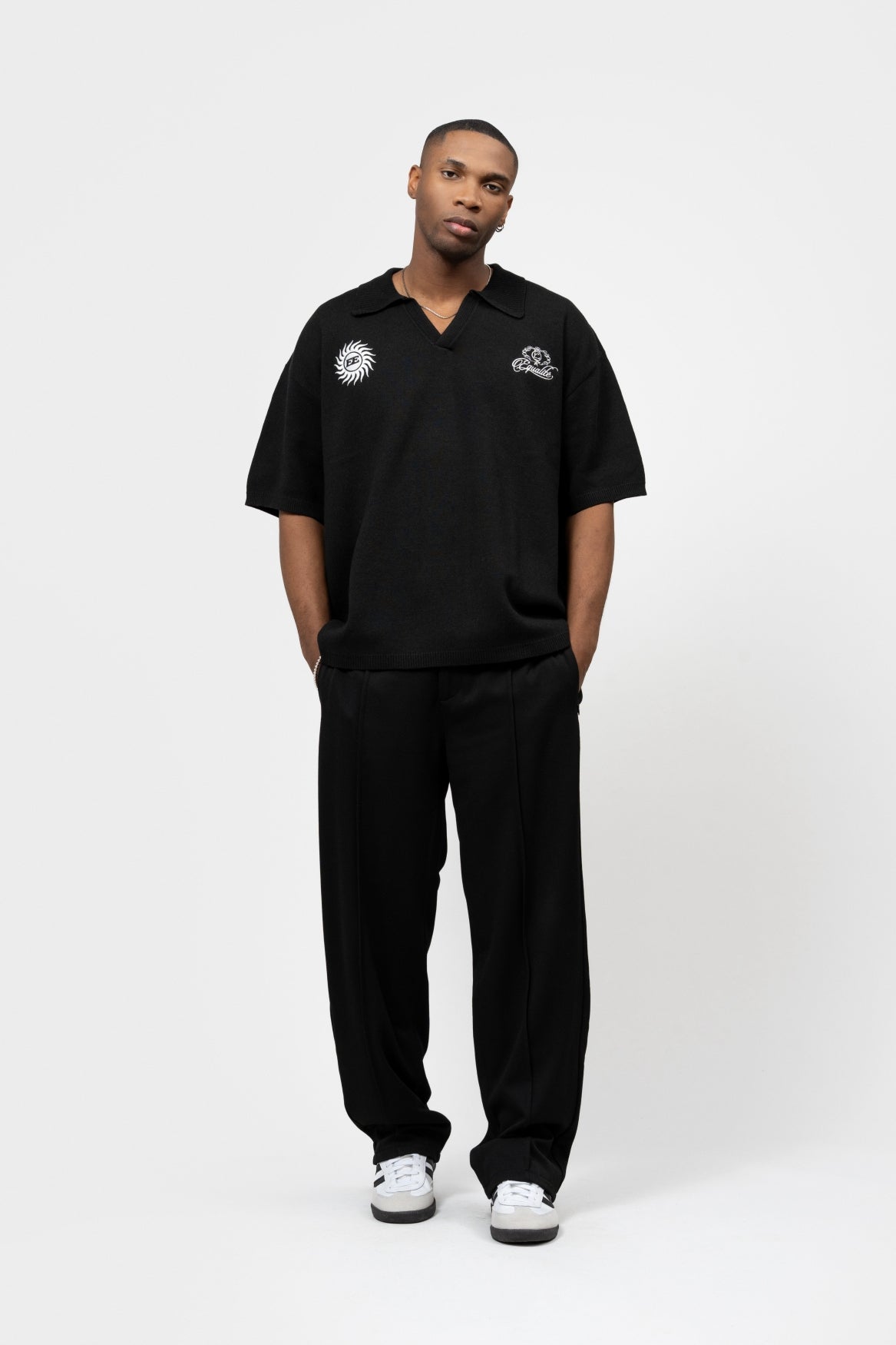 BEAU KNIT POLO | BLACK