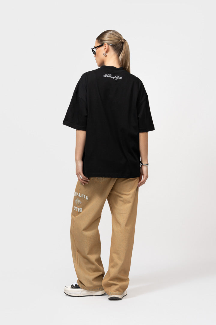 DANI BOXY FIT TEE | BLACK